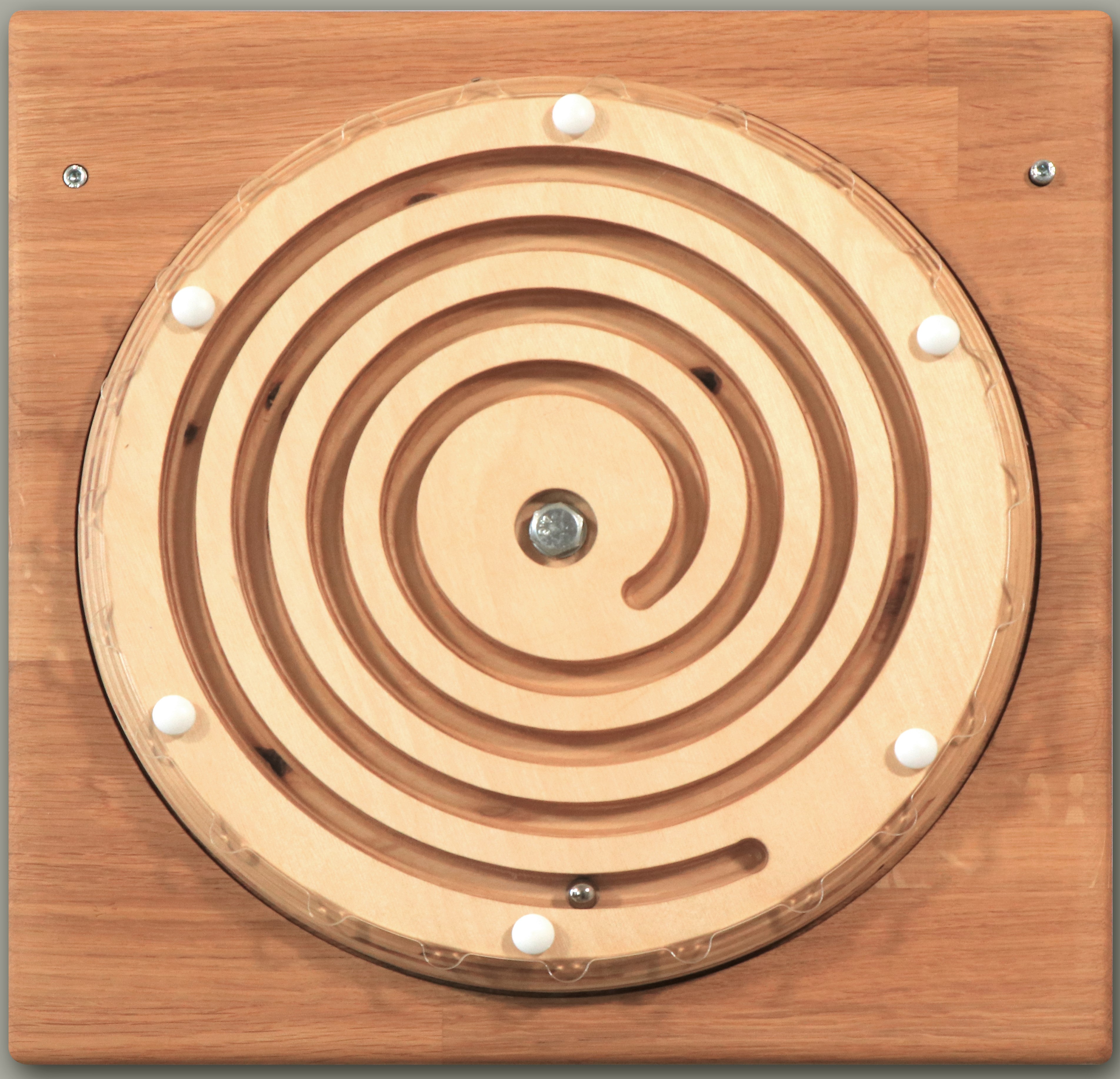 Disque spirale avec une bille